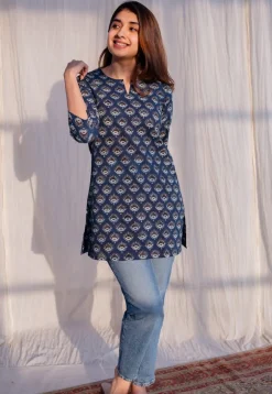 Midha Ajrakh Cotton Top