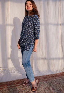 Midha Ajrakh Cotton Top