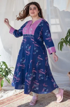 Minal Kali Slub Cotton Kurta