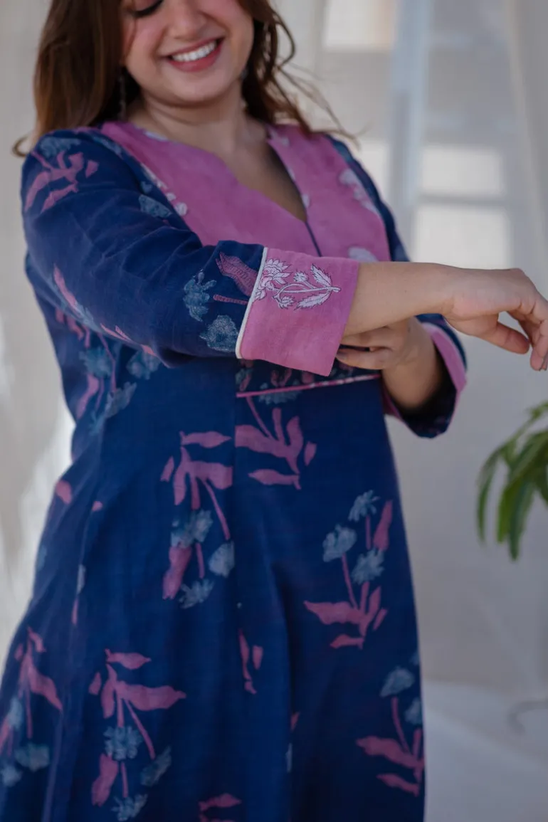 Minal Kali Slub Cotton Kurta