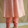 Miral Coral Solid Slub Cotton Churidar