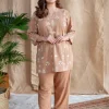 Mishel Dabu Slub Cotton Embroidered Top
