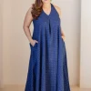 Naimat Indigo Dabu Cotton A Line Dress