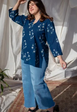 Namrata indigo Jahota Short Top