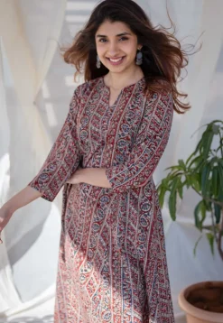 Natasha Kalamkari Kali Cotton Kurta