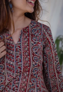 Natasha Kalamkari Kali Cotton Kurta