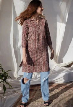 Naveli Kalamkari Cotton Kurta