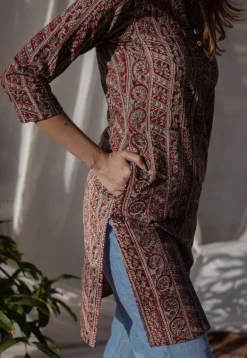 Naveli Kalamkari Cotton Kurta