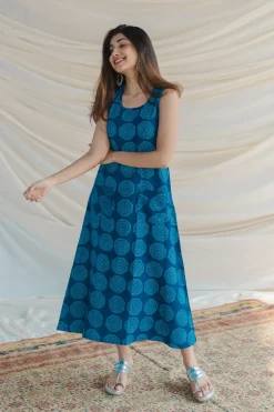 Neerja Blue A Line Dress