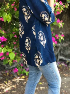 Neeti Indigo Boota Short Top
