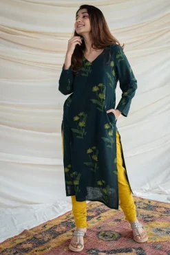 Neha Slub Cotton Kurta