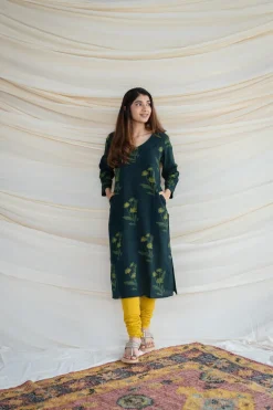 Neha Slub Cotton Kurta