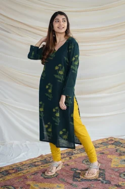 Neha Slub Cotton Kurta