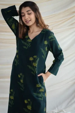 Neha Slub Cotton Kurta