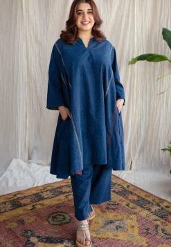 Nila Bombay Ajrakh Cotton Co-ord Set (Set of 2)