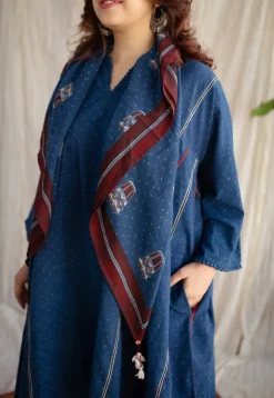 Nila Bombay Ajrakh Cotton Co-ord Set (Set of 2)