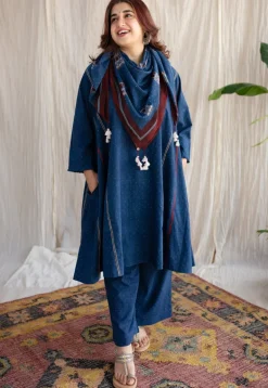 Nila Bombay Ajrakh Cotton Co-ord Set (Set of 2)