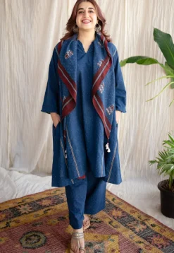 Nila Bombay Ajrakh Cotton Co-ord Set (Set of 2)