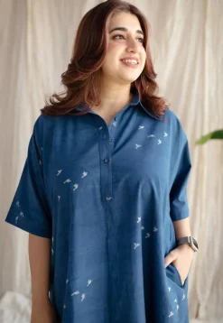 Nila Jaipur Ajrakh Cotton Dress