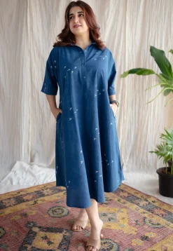 Nila Jaipur Ajrakh Cotton Dress