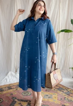 Nila Jaipur Ajrakh Cotton Dress