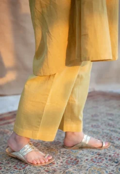 Nyra Slub Cotton Embroidered Jhabba Kali Kurta