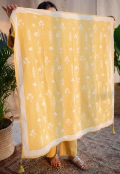 Nyra Slub Cotton Embroidered Jhabba Kali Kurta