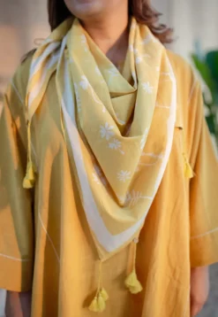 Nyra Slub Cotton Embroidered Jhabba Kali Kurta