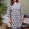 Off-White Ajrakh Cotton Kurta