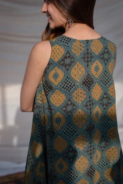 Pavitra Ajrakh Cotton Dress