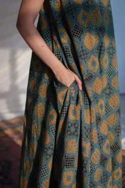 Pavitra Ajrakh Cotton Dress