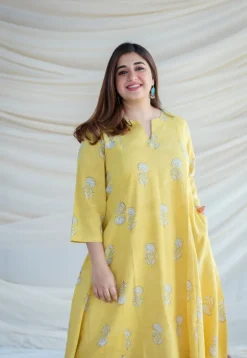 Prabha Kali Slub Cotton Kurta