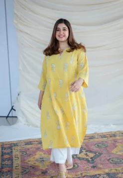 Prabha Kali Slub Cotton Kurta