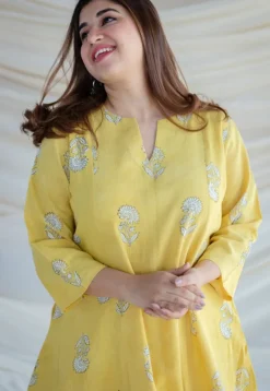 Prabha Kali Slub Cotton Kurta
