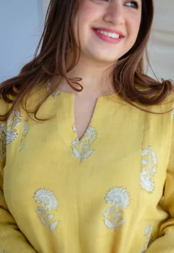 Prabha Kali Slub Cotton Kurta