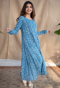 Presha Dabu Slub Cotton Kali Kurta