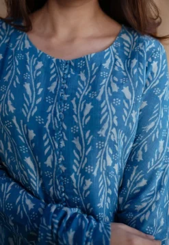 Presha Dabu Slub Cotton Kali Kurta