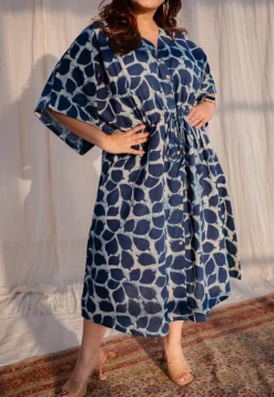 Priam Dabu Slub Cotton Dress
