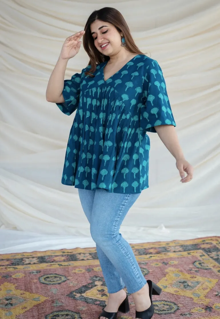 Purvi Dabu Cotton Top