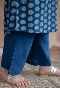 Rahie Slub Cotton Straight Pant