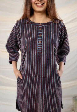 Raina Ajrakh Cotton Dress