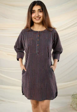 Raina Ajrakh Cotton Dress