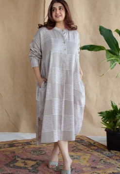 Rajvi Batik Cotton Satin Dress