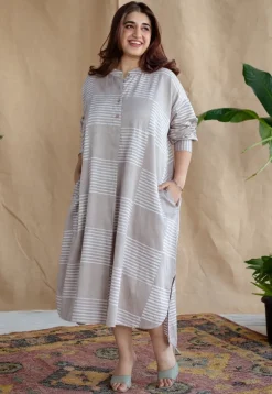 Rajvi Batik Cotton Satin Dress
