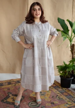 Rajvi Batik Cotton Satin Dress