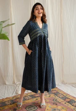 Ralia Ajrakh Cotton Dress