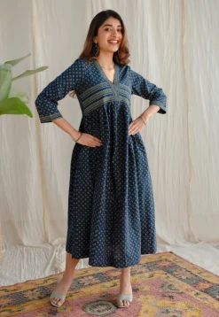 Ralia Ajrakh Cotton Dress