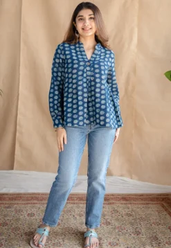Rua Dabu Slub Cotton Top