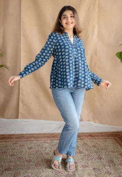 Rua Dabu Slub Cotton Top