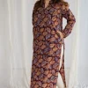 Saanvi Kalamkari Brown Cotton Kurta